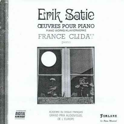 专辑France Clidat -《如诗如梦钢琴曲》(Erik Satie Oeuvres por piano)